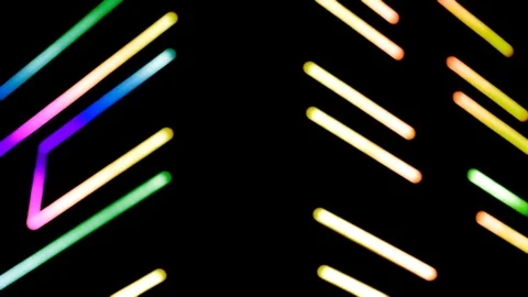 Abstract background with multicoloured geometries. Red, green, orange, Indigo, p Stock-Footage 90913602
