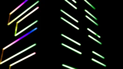 Abstract background with multicoloured geometries. Red, green, orange, Indigo, p Stock Footage 90913608