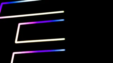 Abstract background with multicoloured geometries. Red, green, orange, Indigo, p Stock Footage 90913611