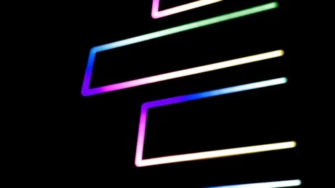 Abstract background with multicoloured geometries. Red, green, orange, Indigo, p Stock-Footage 90913614