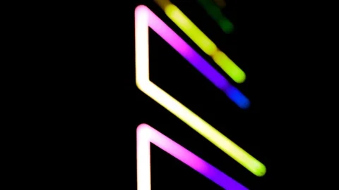 Abstract background with multicoloured geometries. Red, green, orange, Indigo, p Stock-Footage 90913661