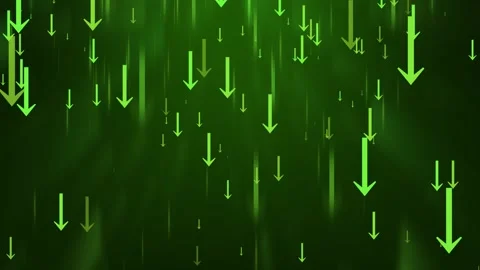 Abstract background with multiple downward arrows in warm tones, symbolizin.. Stock Footage 308740678