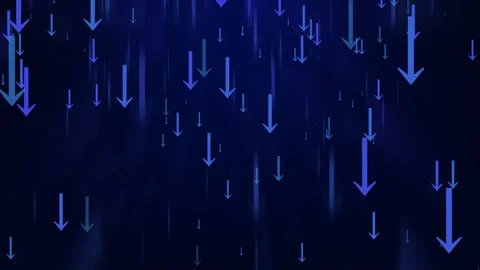 Abstract background with multiple downward arrows in warm tones, symbolizin.. Stock Footage 308740698