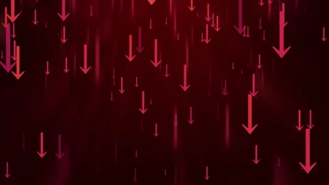 Abstract background with multiple downward arrows in warm tones, symbolizin.. Stock Footage 308740750