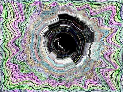 Abstract background Multiple Kaleidoscope Techno Dance or Dubstep Stock Illustration