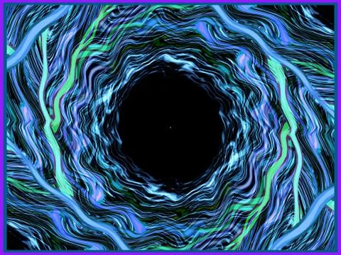 Abstract background Multiple Kaleidoscope Techno Dance or Dubstep Stock Illustration