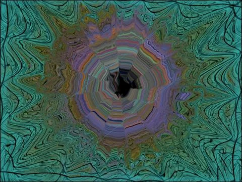 Abstract background Multiple Kaleidoscope Techno Dance or Dubstep Stock Illustration