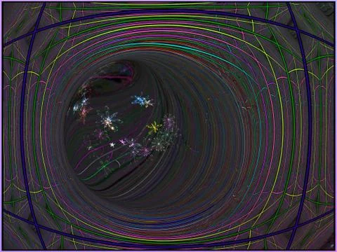 Abstract background Multiple Kaleidoscope Techno Dance or Dubstep 스톡 일러스트