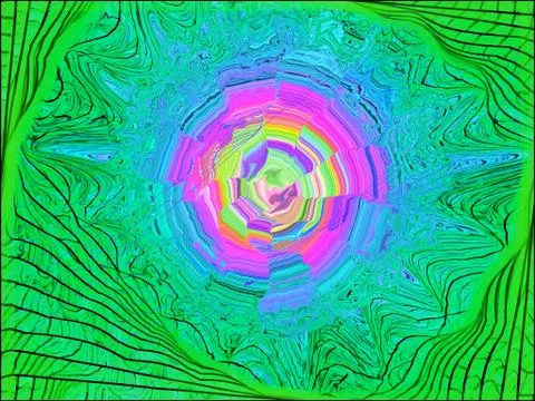Abstract background Multiple Kaleidoscope Techno Dance or Dubstep 스톡 일러스트