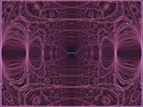 Abstract background Multiple Kaleidoscope Techno Dance or Dubstep Stock Illustration