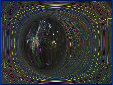 Abstract background Multiple Kaleidoscope Techno Dance or Dubstep Stock Illustration