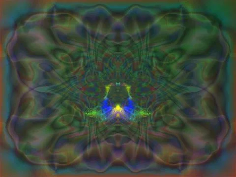 Abstract background Multiple Kaleidoscope Techno Dance or Dubstep Stock Illustration