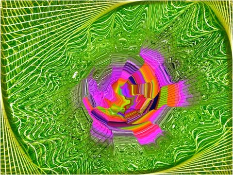 Abstract background Multiple Kaleidoscope Techno Dance or Dubstep Stock Illustration