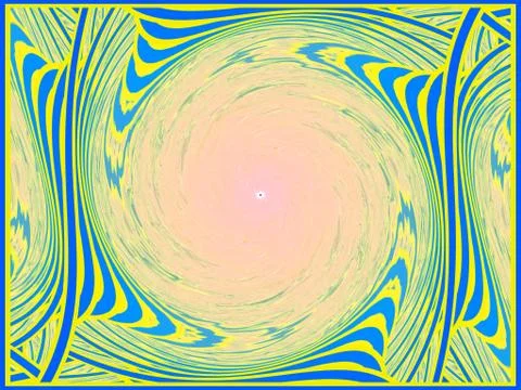 Abstract background Multiple Kaleidoscope Techno Dance or Dubstep Stock Illustration