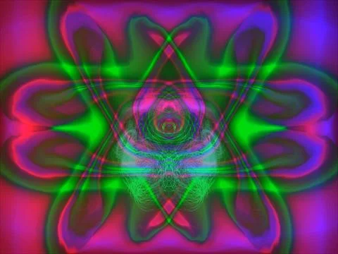 Abstract background Multiple Kaleidoscope Techno Dance or Dubstep Stock Illustration
