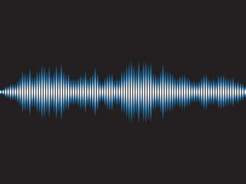 Abstract background music sound wave. Vector illustration Stock Illustration