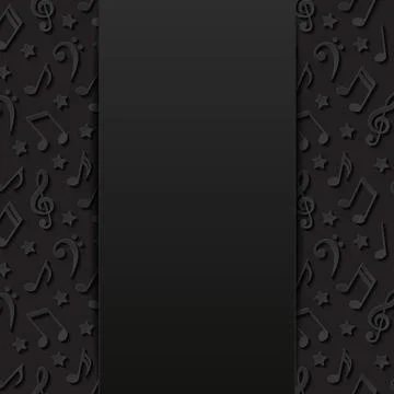 Abstract background with musical notes Stock Illustration
