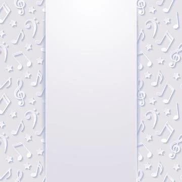 Abstract background with musical notes Stock Illustration