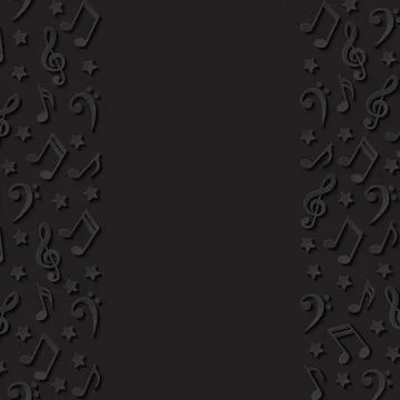 Abstract background with musical notes Stock Illustration