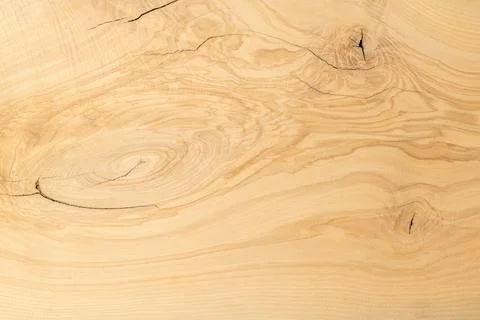Abstract background of natural oak panel with dark knots and cracks Stock Photos