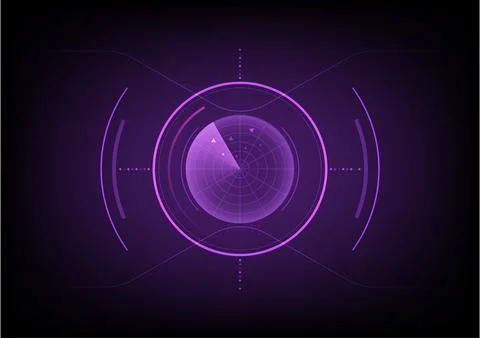 Abstract background with navigator communication radar Illustrazione stock