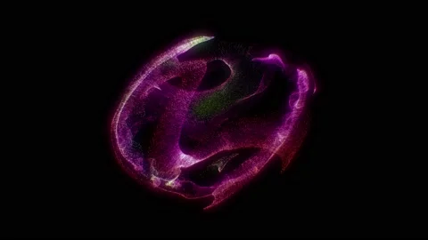 Abstract background nebula of particles of purple color. Video stock 167954191