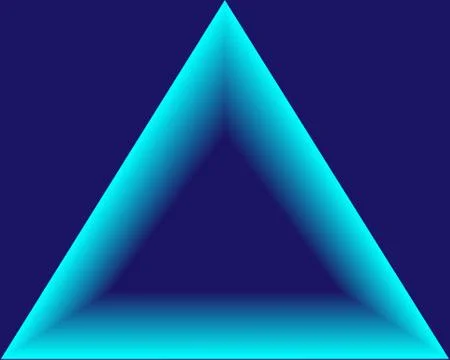 Abstract background neon bright blue triangle Illustrazione stock