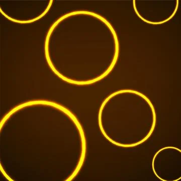 Abstract background with neon circles for design Stock Illustration