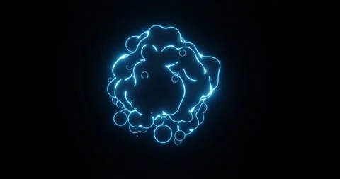 Abstract background with neon fluid on a black background Video stock 239366725