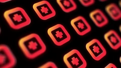 Abstract background. Neon glow. 4K loop Stock Footage 235415890
