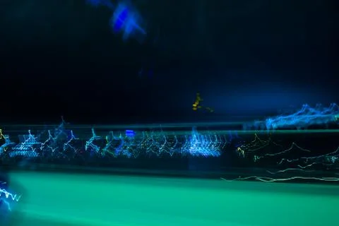 Abstract background with neon glow effect. Stock Photos