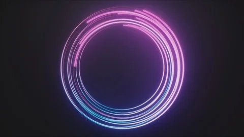 Abstract Background, Neon Glowing Lines Video stock 123864942