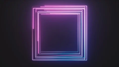 Abstract Background, Neon Glowing Lines Video stock 123865019