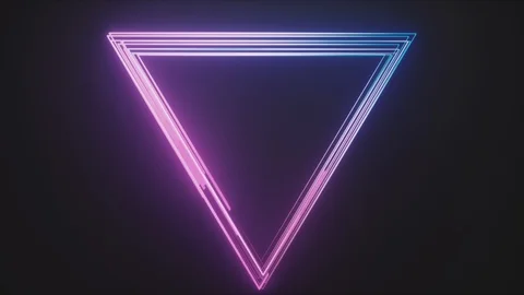 Abstract Background, Neon Glowing Lines Vídeo Stock 123865083