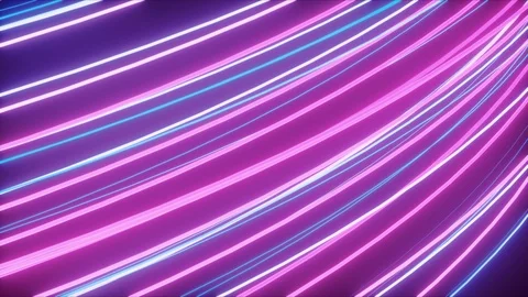 Abstract Background, Neon Glowing Lines Vídeo Stock 123865364