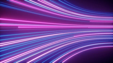 Abstract Background, Neon Glowing Lines Vídeo Stock 123865375