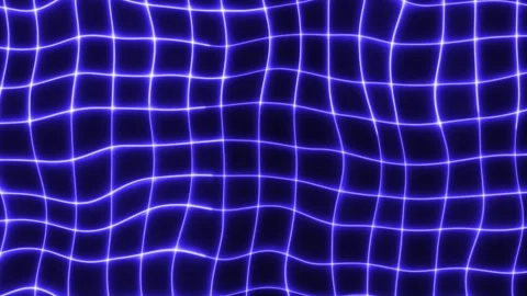 Abstract background neon grid wave line pattern distortions forming, grid curve Vídeos de archivo 322005841