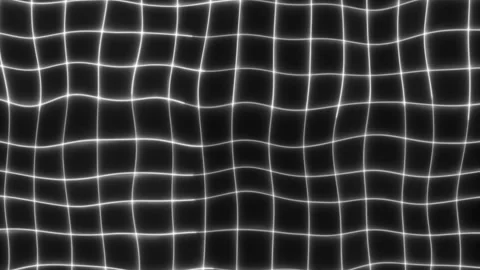 Abstract background neon grid wave line pattern distortions forming, grid curve Stock Footage 322005891