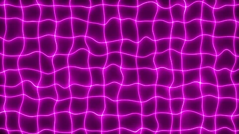 Abstract background neon grid wave line pattern distortions forming, grid curve Stock Footage 322005899