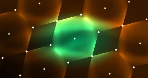 Abstract background neon hexagon vector illustration Stock Illustration