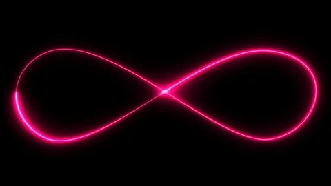 Abstract background with neon illumination, infinity sign. Stock Footage 104037463