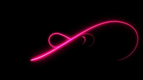 Abstract background with neon illumination, infinity sign. Stock Footage 104100435