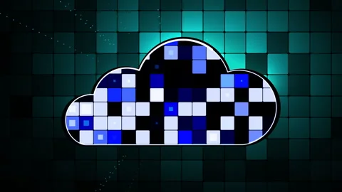 Abstract background with neon light  Animated Shapes Stock Footage 302367917