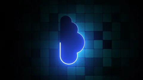 Abstract background with neon light  Animated Shapes Stock Footage 302367931