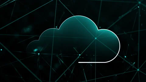 Abstract background with neon light  Animated Shapes Stock Footage 302368055