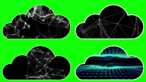 Abstract background with neon light  Animated Shapes Stock Footage 302368343