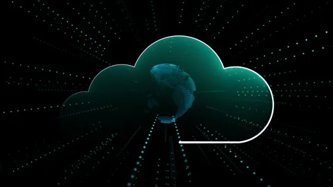 Abstract background with neon light  Animated Shapes Stock Footage 302368484