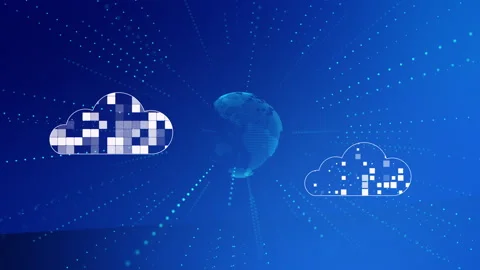 Abstract background with neon light  Animated Shapes Stock Footage 302368505