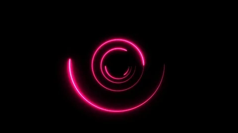 Abstract background with neon light, circle. Stock Footage 104035880