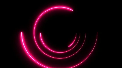 Abstract background with neon light, circle. Stock Footage 104036013